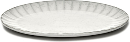 Plate Oval L Inku By Sergio Herman Set/2 Home Tableware Serving Dishes Serving Platters Cream Serax