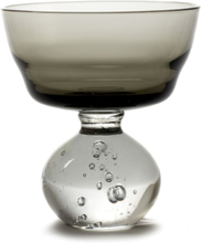Stem Glass Eternal Snow M By Bela Silva Set/6 Home Tableware Glass Wine Glass White Wine Glasses Grey Serax
