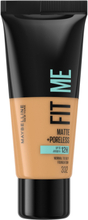 "Maybelline New York Fit Me Matte + Poreless Foundation 332 Golden Caramel Foundation Makeup Maybelline"