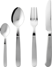Bestiksæt Rejka 16 Dele Mat/Blank Stål Home Tableware Cutlery Cutlery Set Silver Gense