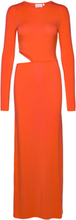 Lyocell Jersey Cut Out Dress Dresses T-shirt Dresses Oransje Calvin Klein*Betinget Tilbud