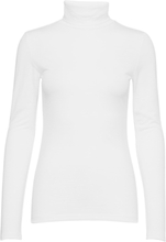 "01 The Rollneck Tops T-shirts & Tops Long-sleeved White Denim Hunter"