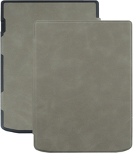 PocketBook InkPad 4 Læder Flip Cover - Grå