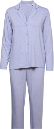 Spot Print Pyjama Set, Lenzing™ Ecovero™ Pyjamas Lilla Esprit Bodywear Women*Betinget Tilbud