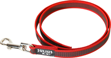 Julius-K9 Color&Gray® Super-Grip Koppel Utan Handtag, - Röd/Grå (3 m)