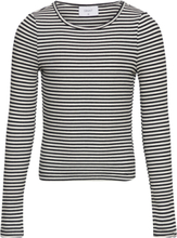 Gordo Rib Top Tops T-shirts Long-sleeved T-Skjorte Multi/patterned Grunt
