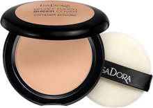 IsaDora Velvet Touch Sheer Cover Compact Powder Warm Beige - 10 g