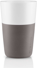 "2 Cafe Latte-Krus Grey Home Tableware Cups & Mugs Coffee Cups Multi/patterned Eva Solo"
