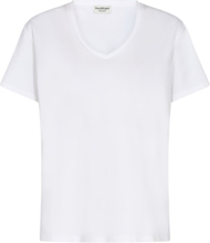 "Bs Adrianne Regular Fit T-Shirt Tops T-shirts & Tops Short-sleeved White Bruun & Stengade"