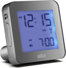 Braun Vækkeur Home Decoration Watches Alarm Clocks Silver Braun