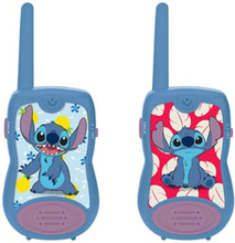 LEXIBOOK Stitch 2 walkie-talkies med 120 m rækkevidde og bælteclips
