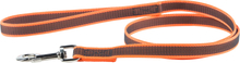 Julius-K9 Color&Gray® Super-Grip Koppel Med Handtag, - Orange/Grå (1 m)
