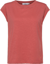Cc Heart Basic T-Shirt T-shirts & Tops Short-sleeved Rød Coster Copenhagen*Betinget Tilbud