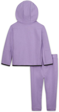 Nike Sportswear Tech Fleece Baby (12–24M) Zip Hoodie and Trousers Set - Purple