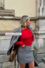 Paola Cossentino x NA-KD Minikjol i tweed med fickdetalj - Multicolor
