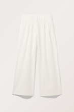 Relaxed Linen Blend Trousers - White
