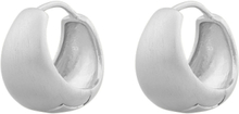 Avenue Wide Round Ear Accessories Jewellery Earrings Hoops Sølv SNÖ Of Sweden*Betinget Tilbud