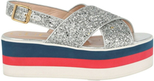 Gucci Peggy colorblock glitter slingback sandaler