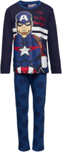 Pyjalong Imprime Pyjamas Sett Multi/mønstret Marvel*Betinget Tilbud