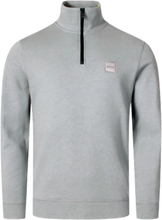 Hugo Boss 1/4 Zip Zetrust Logo Sweater Grey