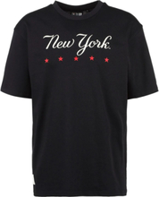 NEW ERA MLB New York Yankees Heritage Herren Baumwoll-Shirt trendiges Kurzarm-Shirt Oversized 12590917 Schwarz