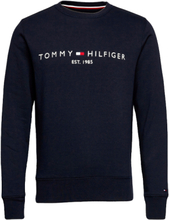 Tommy Hilfiger Logo Crew Sweatshirt Navy