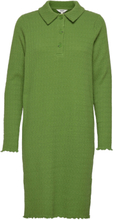 Objabby L/S Polo Dress 119 Dresses T-shirt Dresses Grønn Object*Betinget Tilbud