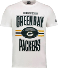 NEW ERA NFL Green Bay Packers Herren Baumwoll-Shirt trendiges Kurzarm-Shirt 12720105 Weiß