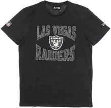 NEW ERA NFL New Las Vegas Raiders Logo Herren Baumwoll-Shirt trendiges Kurzarm-Shirt 12590848 Dunkelgrau