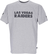 NEW ERA NFL Las Vegas Raiders Wordmark Herren Baumwoll-Shirt trendiges Basketball-Shirt 13083846 Grau