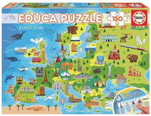 Barnpussel Europe Map Educa