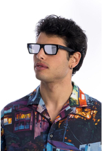 Solbriller fra Square-Frame logo-print