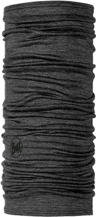Buff Lightweight Merino Wool Tubular Solid Grey Halsdukar OneSize