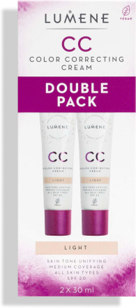 Lumene CC Color Correcting Cream SPF 20 Duo Set Light