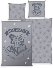 Harry Potter Duvet Set Grey 135 x 200 cm / 80 x 80 cm