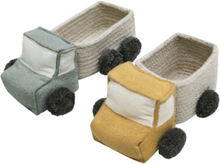 Set Of Mini Baskets Truck Toys Soft Toys Stuffed Toys Multi/mønstret Lorena Canals*Betinget Tilbud