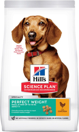 Hill's Science Plan Adult 1+ Perfect Weight Small & Mini mit Huhn - Sparpaket 2 x 6 kg