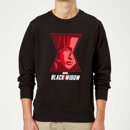 Black Widow Close Up Sweatshirt - Black - XXL