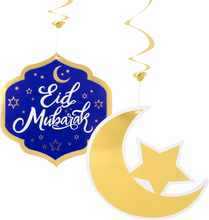 Hängande Swirls Eid Mubarak - 2-pack