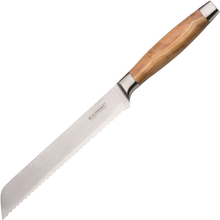 Le Creuset - Brødkniv 20 cm oliventrehåndtak