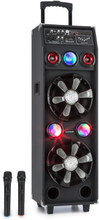 DisGo Box 2100 PA-musikanläggning 100W RMS BT SD-Slot LED USB ackumulator svart