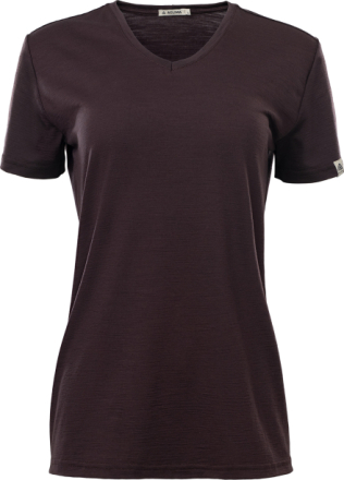Aclima Aclima Women's LightWool 180 Loose Fit Tee Chocolate Plum T-shirts L