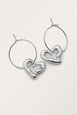 Heart Love Hoops - Silver