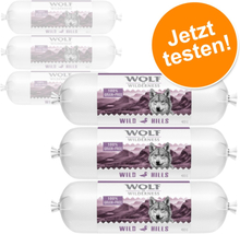 Zum Probierpreis! Wolf of Wilderness Wurst 6 x 400 g - Green Fields - Lamm