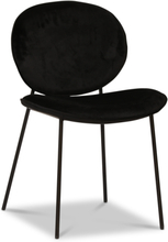 2 st Rondo stol i svart sammet