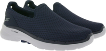 Skechers GO WALK 6 Herren Slip-On-Sneaker mit Air-Cooled Memory Foam®-Innensohle Alltags-Schuhe 216208/NVY Blau