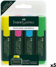 Uppsättning av markörer Faber-Castell Fluorescerande Multicolour