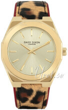 Daisy Dixon DD121TG Classic Guldfarvet/Læder Ø36 mm