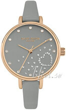 Daisy Dixon DD083ERG Classic Sølvfarvet/Læder Ø35 mm