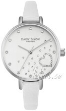 Daisy Dixon DD083WS Classic Sølvfarvet/Læder Ø35 mm